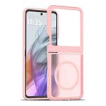 For Motorola Razr 50 Skin Feel TPU Hybrid PC MagSafe Phone Case(Pink)