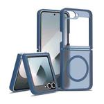 For Samsung Galaxy Z Flip6 Skin Feel TPU Hybrid PC MagSafe Phone Case(Blue)