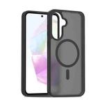 For Samsung Galaxy A36 / A56 5G Skin Feel TPU Hybrid PC MagSafe Phone Case(Black)
