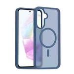 For Samsung Galaxy A36 / A56 5G Skin Feel TPU Hybrid PC MagSafe Phone Case(Blue)