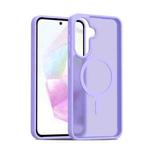 For Samsung Galaxy A36 / A56 5G Skin Feel TPU Hybrid PC MagSafe Phone Case(Purple)