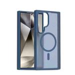 For Samsung Galaxy S24 Ultra 5G Skin Feel TPU Hybrid PC MagSafe Phone Case(Blue)