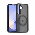 For Samsung Galaxy S25+ / S24+ 5G Skin Feel TPU Hybrid PC MagSafe Phone Case(Black)