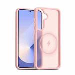 For Samsung Galaxy S25+ / S24+ 5G Skin Feel TPU Hybrid PC MagSafe Phone Case(Pink)