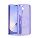 For Samsung Galaxy S25+ / S24+ 5G Skin Feel TPU Hybrid PC MagSafe Phone Case(Purple)