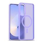 For Samsung Galaxy S25 Edge 5G Skin Feel TPU Hybrid PC MagSafe Phone Case(Purple)