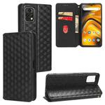 For Umidigi A13 Pro 5G Cubic Grid Texture Flip Leather Phone Case(Black)