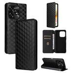 For Umidigi A15 / A15C / A15T Cubic Grid Texture Flip Leather Phone Case(Black)