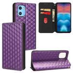 For Umidigi G1 / G1 Max Cubic Grid Texture Flip Leather Phone Case(Purple)