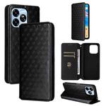 For Umidigi G6 5G Cubic Grid Texture Flip Leather Phone Case(Black)