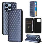For Umidigi G6 5G Cubic Grid Texture Flip Leather Phone Case(Blue)