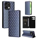 For Umidigi G9 5G Cubic Grid Texture Flip Leather Phone Case(Blue)