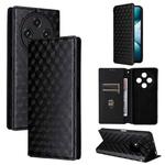 For Umidigi G100 / G100A Cubic Grid Texture Flip Leather Phone Case(Black)