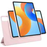For Huawei MatePad / 11.5 S / Air 11.5 Trifold Magnetic Split Acrylic Leather Tablet Case(Pink)