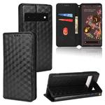 For Google Pixel 6 Cubic Grid Texture Flip Leather Phone Case(Black)
