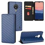 For Nokia C21 Cubic Grid Texture Flip Leather Phone Case(Blue)