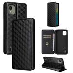 For Nokia C110 Cubic Grid Texture Flip Leather Phone Case(Black)