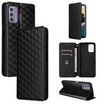 For Nokia C300 Cubic Grid Texture Flip Leather Phone Case(Black)