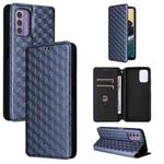 For Nokia C300 Cubic Grid Texture Flip Leather Phone Case(Blue)