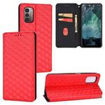 For Nokia G11 / Nokia G21 Cubic Grid Texture Flip Leather Phone Case(Red)