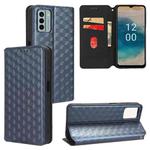 For Nokia G22 Cubic Grid Texture Flip Leather Phone Case(Blue)