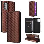 For Nokia G42 / Nokia G310 Cubic Grid Texture Flip Leather Phone Case(Brown)