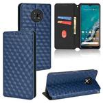 For Nokia G50 Cubic Grid Texture Flip Leather Phone Case(Blue)