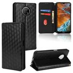 For Nokia G300 Cubic Grid Texture Flip Leather Phone Case(Black)