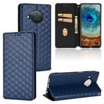 For Nokia X10 / X20 / X100 Cubic Grid Texture Flip Leather Phone Case(Blue)