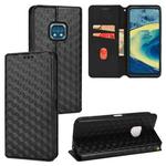 For Nokia XR20 Cubic Grid Texture Flip Leather Phone Case(Black)
