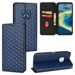 For Nokia XR20 Cubic Grid Texture Flip Leather Phone Case(Blue)