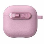 For AirPods 3 Starry Texture Lock Buckle Shockproof Earphones Case(Pink)