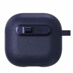 For AirPods 3 Starry Texture Lock Buckle Shockproof Earphones Case(Dark Blue)