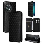 For OnePlus Ace 2 Pro Cubic Grid Texture Flip Leather Phone Case(Black)