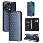 For OnePlus Ace 2 Pro Cubic Grid Texture Flip Leather Phone Case(Blue)