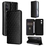 For OnePlus Nord CE4 Lite Cubic Grid Texture Flip Leather Phone Case(Black)