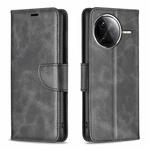 For Xiaomi Poco F7 Pro / F7 Ultra Lambskin Texture Pure Color Flip Leather Phone Case(Black)