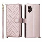 For Samsung Galaxy XCover 7 Pro Multifunctional 6-Card Slots Leather Phone Case with Wrist Strap(Pink)