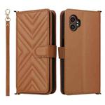 For Samsung Galaxy XCover 7 Pro Multifunctional 6-Card Slots Leather Phone Case with Wrist Strap(Brown)
