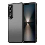 For Sony Xperia 1 VII Fan Dun Series TPU Hybrid PC Frosted Phone Case(Black)