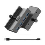 ORICO HCL-4A-Pro Aluminum Alloy 4-port USB3.0 Clamp Hub(Black)