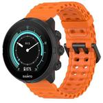 22mm Ocean Dual Pin Buckle Silicone Watch Band(Orange)