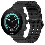 24mm Ocean Dual Pin Buckle Silicone Watch Band(Black)