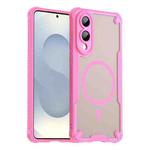 For Samsung Galaxy S25 Edge 5G Armor Glaze MagSafe Magnetic Phone Case(Pink)