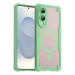 For Samsung Galaxy S25 Edge 5G Armor Glaze MagSafe Magnetic Phone Case(Green)