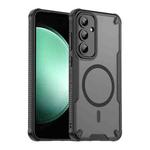 For Samsung Galaxy S24 FE 5G Armor Glaze MagSafe Magnetic Phone Case(Black)