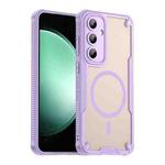 For Samsung Galaxy S24 FE 5G Armor Glaze MagSafe Magnetic Phone Case(Purple)