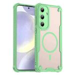 For Samsung Galaxy S25+ 5G Armor Glaze MagSafe Magnetic Phone Case(Green)