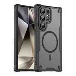 For Samsung Galaxy S24 Ultra 5G Armor Glaze MagSafe Magnetic Phone Case(Black)