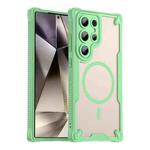 For Samsung Galaxy S24 Ultra 5G Armor Glaze MagSafe Magnetic Phone Case(Green)